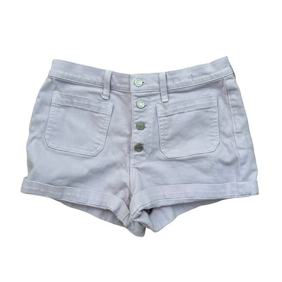 J Crew High Rise Denim Jean Shorts size 28 Lavender